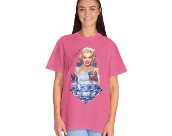 Camiseta unisex, marilyn monreo, joyas de diamantes