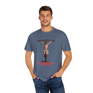 Jersey unisex religioso, camiseta crucifixión imagen 5