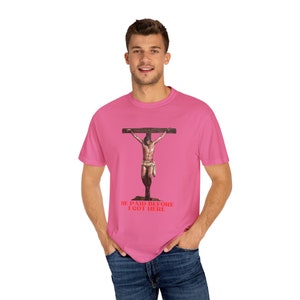 Jersey unisex religioso, camiseta crucifixión imagen 3
