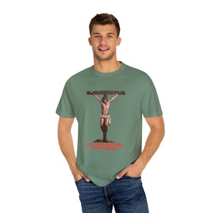 Jersey unisex religioso, camiseta crucifixión imagen 6