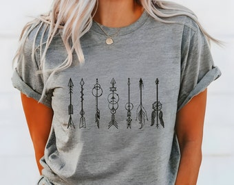 Tribal Arrows Unisex Tee: Personalized Comfort Colors Shirt