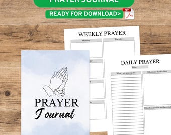 Daily Prayer Journal | Christian Devotional Notebook (PDF Pattern)