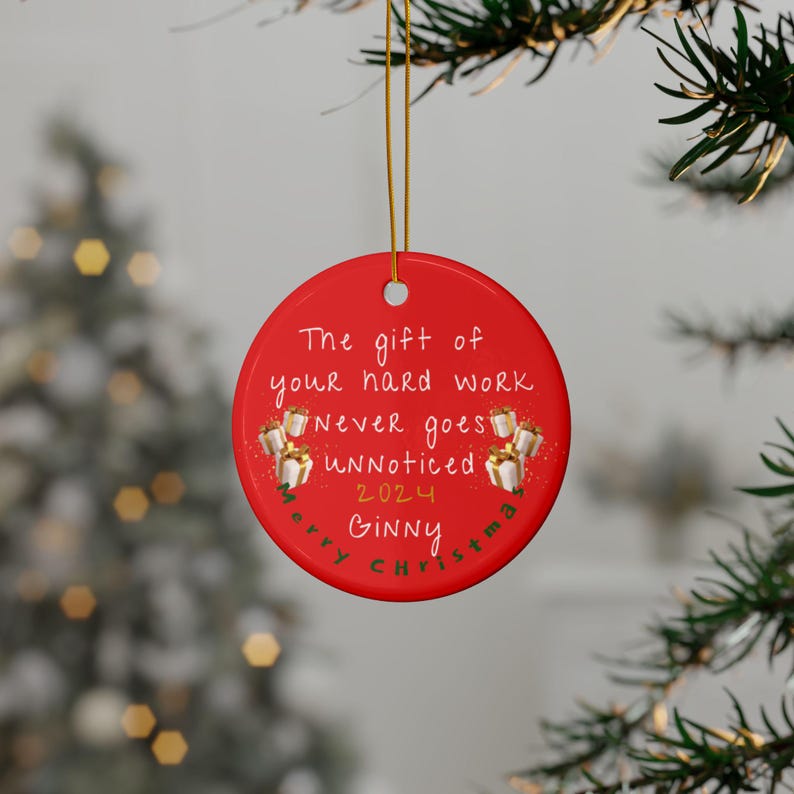 Personalized Team Ornament