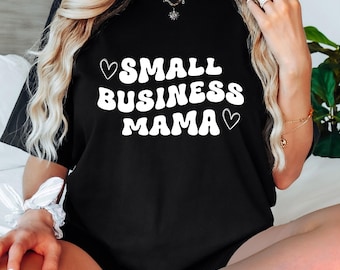 Retro Small Business Mama T-Shirt, Unternehmer Mama Tee
