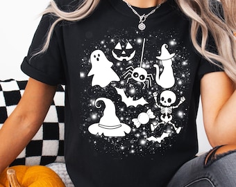 Halloween Party Fun T-Shirt, Classic Crew Neck, Spooky Season, Vintage Halloween, Halloween Shirt, Halloween Gift, Vintage Halloween T-Shirt