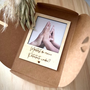 Patentante Patenonkel Geschenk Taufe Besondere Frage/Box/Willst du meine Patentante/Patenonkel werden/Geschenkbox