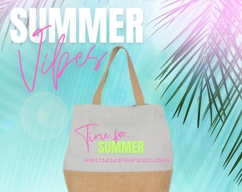 Beach| Jute bag beach bag| Sustainable Modern |Gift Idea| Clean and Stylish|Beach Bag
