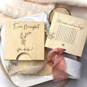 Patentante Patenonkel Geschenk Taufe Besondere Frage/Holzbox mit Kärtchen/Willst du meine Patentante/Patenonkel werden/m. Personal.