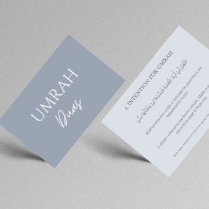 Umrah Duas afdrukbaar, digitale download, Umrah dua-kaarten, Duas voor Umrah, Umrah flashcards, Umrah dua-herinneringskaarten, islamitische afdrukbare dua's