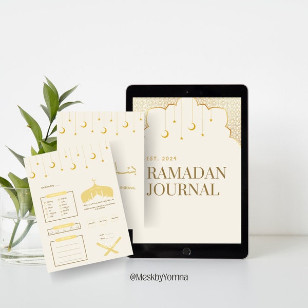 Minimal Elegant Ramadan Planner - 2024