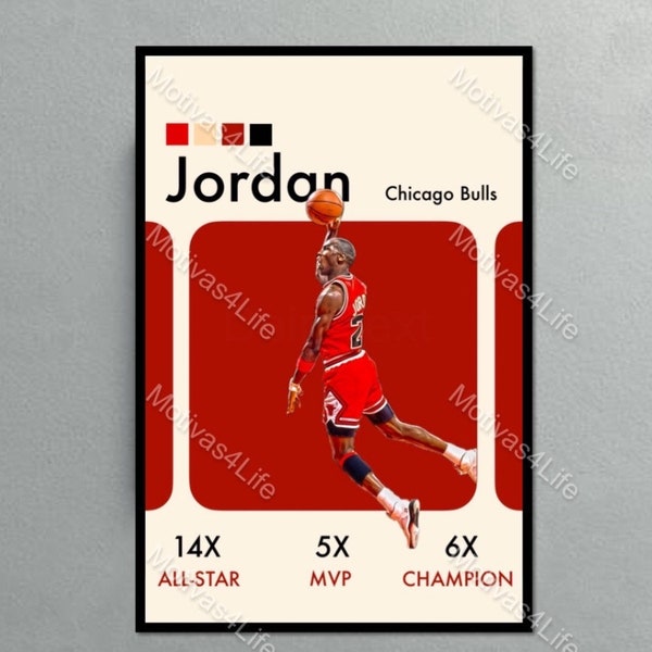 Micheal Jordan Poster, Michael Jordan Wall art, Chicago Bulls poster, Printable Poster, digitaler Download, NBA Gift