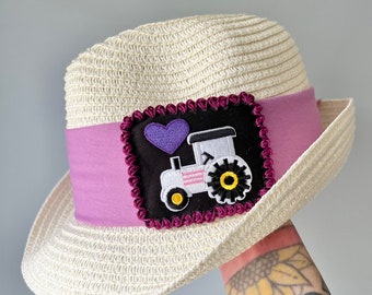 Love Tractor - Fedora Hat- Widespread Panic Inspired- Purple/Black