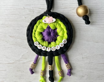 What Fam - Big Something Inspired Mini Dream Catcher - “Car Charm”