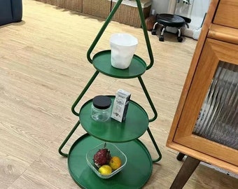 Christmas tree storage rack with three vertical partitions