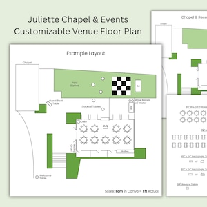 Floor Plan Template - Juliette Chapel and Events Venue, created independently