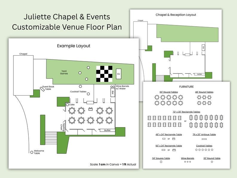 Floor Plan Template - Juliette Chapel and Events Venue, Created ...