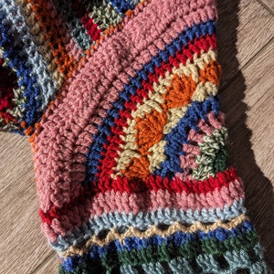 Modèle numérique cardigan Mme Weasley crochet, crochet de 4 mm image 4
