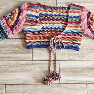 Modèle numérique cardigan Mme Weasley crochet, crochet de 4 mm image 2