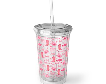 Disco Cowgirl Iced Coffee Cup (16oz)