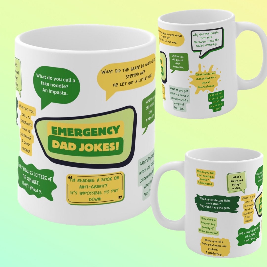 Emergency Dad Jokes Mug Funny Gag Gift for Dad Etsy — free download