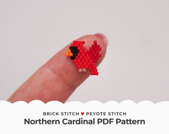 Bald Eagle Brick Stitch Pattern, American Symbol Peyote Stitch