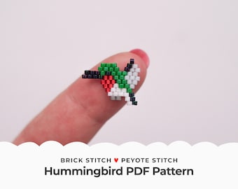 Bald Eagle Brick Stitch Pattern, American Symbol Peyote Stitch