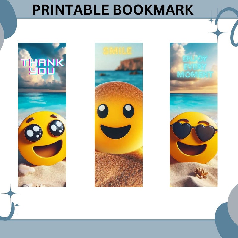 Emoji Bookmarks - Etsy