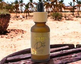 GoldenNiya Date Organic Oil - Luxurious Natural Moisturizer, Perfect for Skin and Hair Care, Rich in Nutrients and Antioxidants