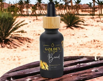 GoldenNiya Beard Organic Oil – Premium-Bartpflege, nährt und macht weich, natürliche Inhaltsstoffe für ein gesundes, gepflegtes Aussehen