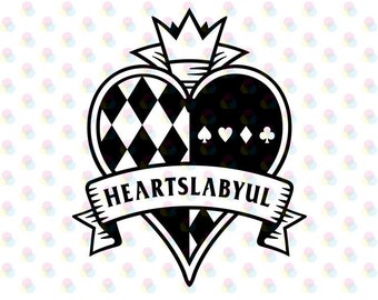 Logotipo del icono del dormitorio Heartslabyul Twisted Wonderland vector svg