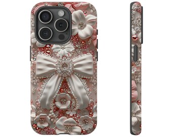 iPhone Cases | Bows N Bling iPhone Case | iPhone Cover | Multiple iPhone Cases to Choose From | Phone Case