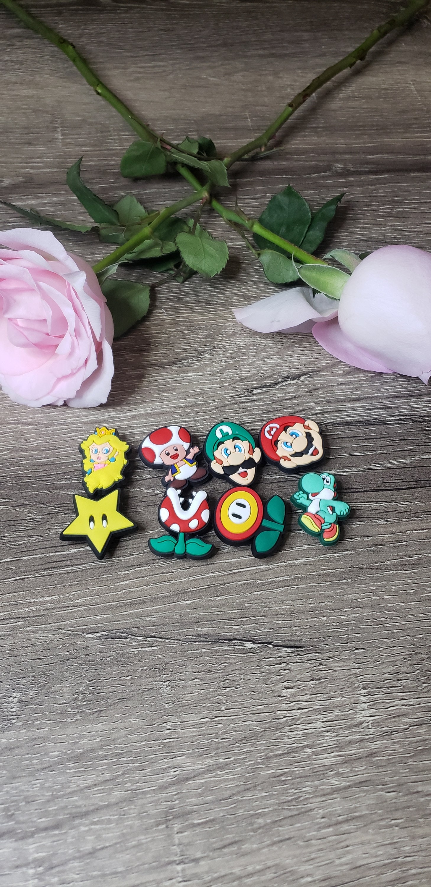 Mario Bros Croc Charms