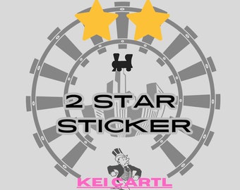 2 Star Sticker