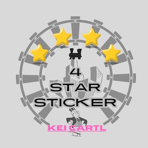 4 star sticker imagem 1