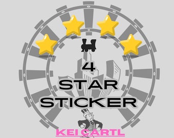 4 star sticker