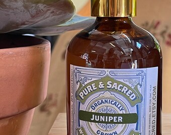 Organic Pure & Sacred™ Juniper energy cleansing spray for Wisdom and Prosperity