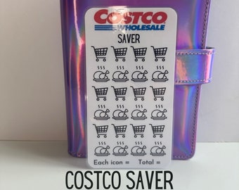 Costco Savings challenge - Laminated Savings Tracker | A6 Binder | Cash Envelope | Savings tracker | Cash Stuffing - Costco saver