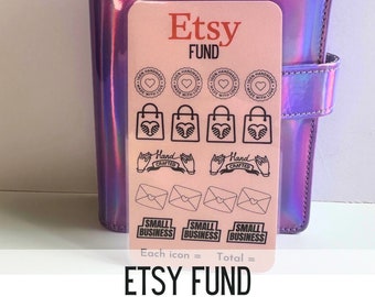 Etsy Fund Savings Challenge – Laminated Tracker, A6 Binder