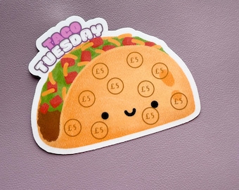 Taco Tuesday Savings Tracker, A6 Binder Insert