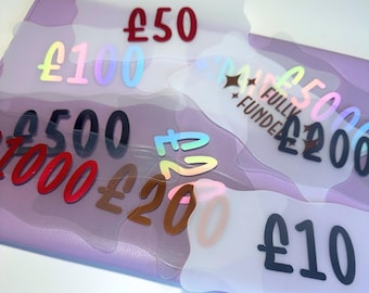 A6 Binder Budgeting Placeholders – Vinyl Cash Stuffing, Wavy Design