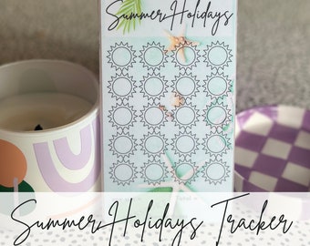Laminated Summer Holiday Savings Tracker | Cash Envelope Challenge