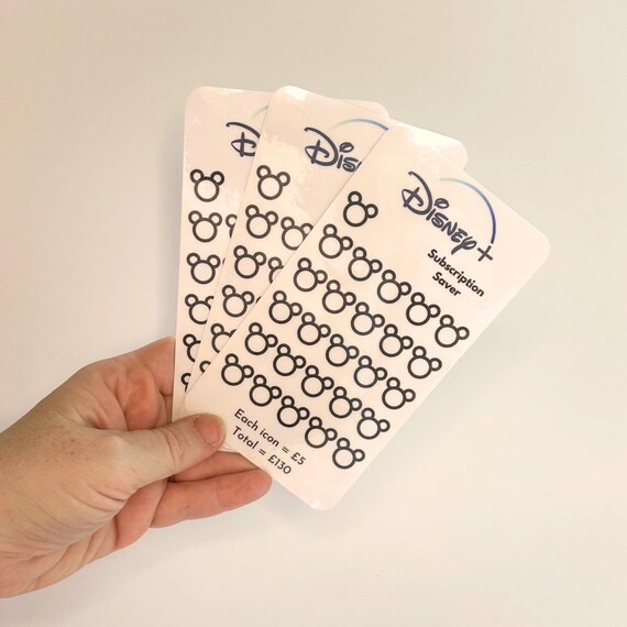 Disney Plus savings trackers - Simple, clean design. Cash stuffing | Savings tracker | Subscription savings | Sinking Funds | A6 Binder