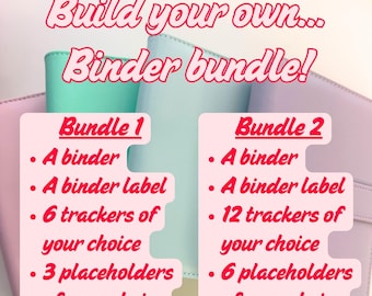 Custom A6 Budget Binder Bundle | Savings Trackers