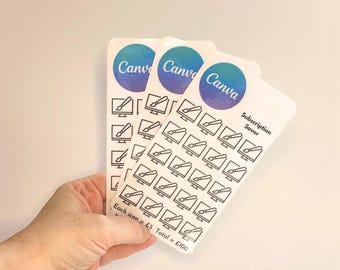 Canva Pro Subscription Savings Tracker - A6 Cash Stuffing Planner