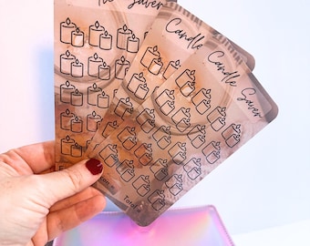 Candle Savings Challenge – Laminated Tracker for A6 Binder