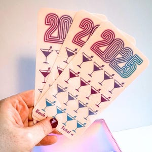 2025 Drinks Savings Challenge – Laminated Tracker, A6 Binder Compatible