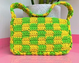Colorful crochet bag