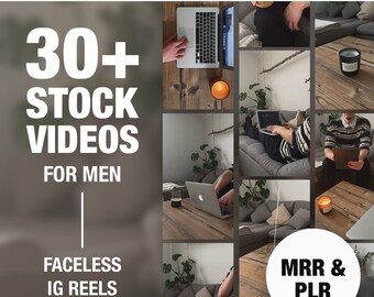 30+ Aesthetic Faceless Video Bundle for Men - Reels & TikToks - Resell Rights - MRR/PLR - Social Media Content - Trendy Videos