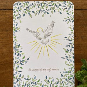 Signet de confirmation : Colombe