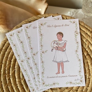Signet de première communion: Fille ou garçon et Agneau